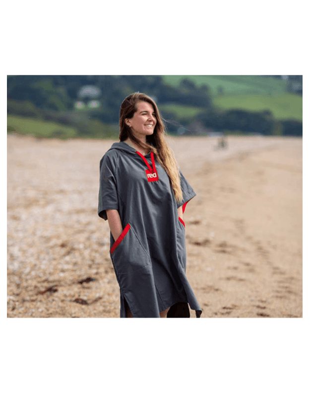 RED Original Womens Quick Dry Microfibre Changing Robe - Poncho (Grey)