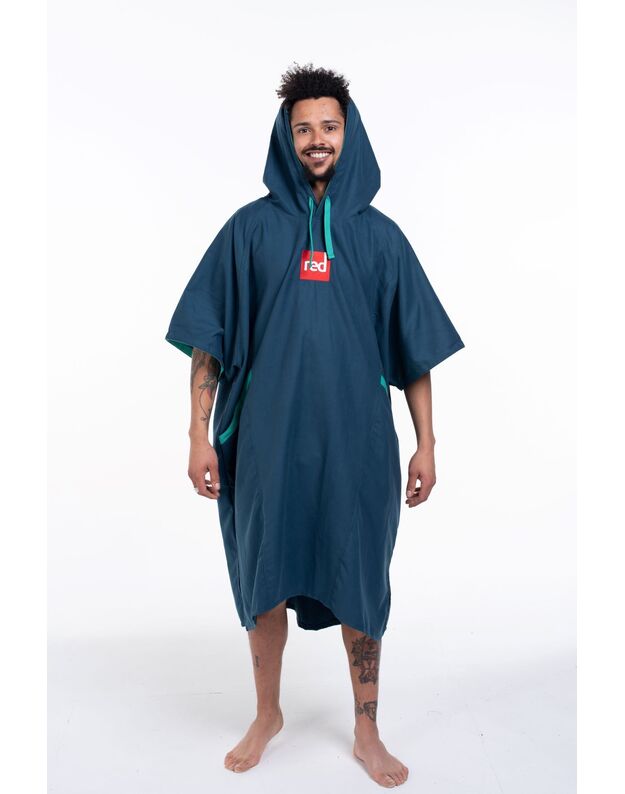 RED Original Mens Quick Dry Microfibre Changing Robe - Poncho (Navy)